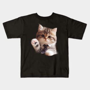 Darling Cat Executive Kids T-Shirt